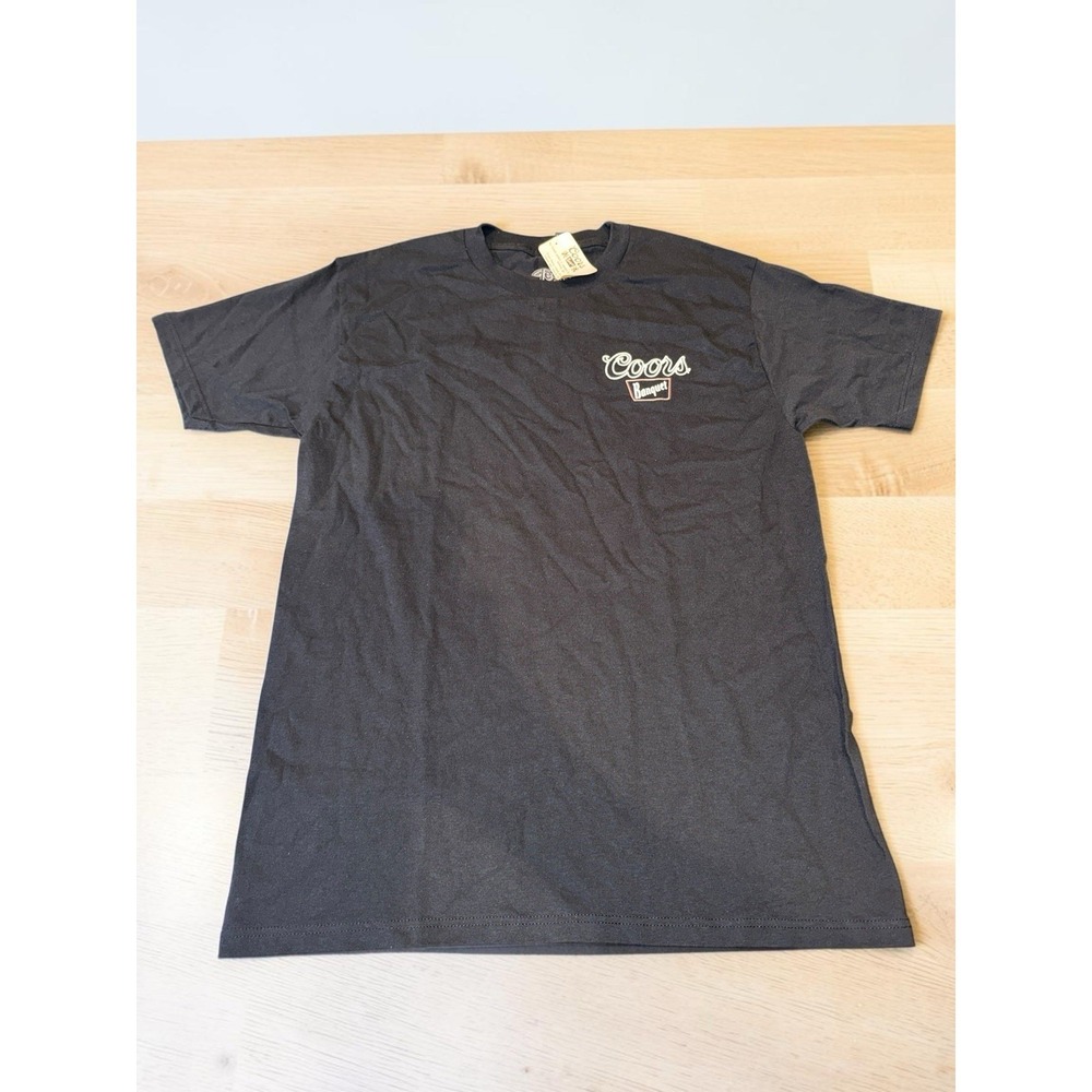 Coors Banquet Rodeo Graphic T-Shirt Men's Medium Black Short Sleeve NWT‎